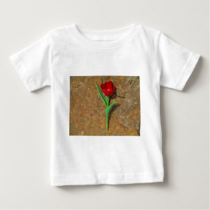 yellow and Red Tulip Baby T-Shirt