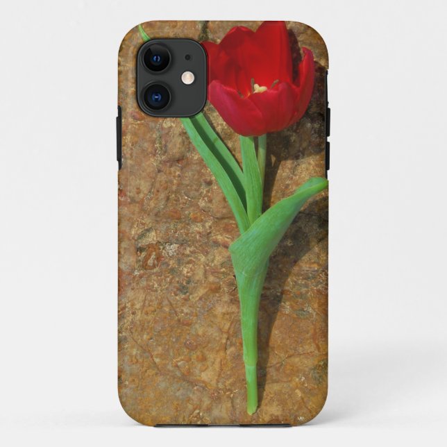 yellow and Red Tulip Case-Mate iPhone Case (Back)