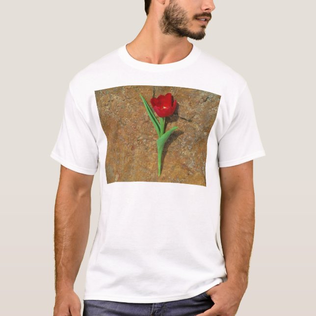 yellow and Red Tulip T-Shirt (Front)
