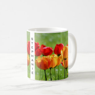 Yellow And Red Tulips Coffee Mug