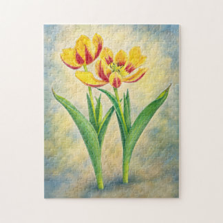 Yellow and Red Tulips Jigsaw Puzzle