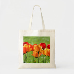 Yellow And Red Tulips Tote Bag