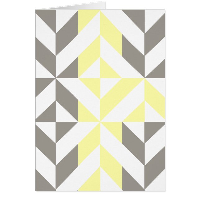 Yellow and Silver Geometric ZigZag (Front)