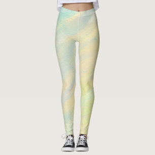 Yellow And Teal Fun Leggings