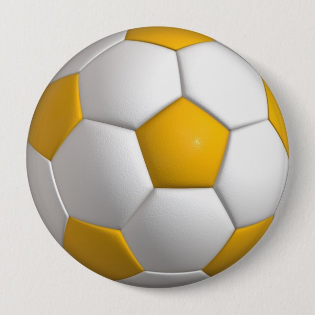 Yellow and white ball  Button (Front)