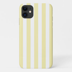 Yellow and white candy stripes iPhone 11 case