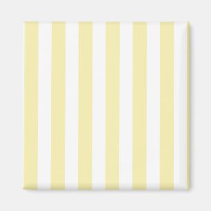 Yellow and white candy stripes magnet