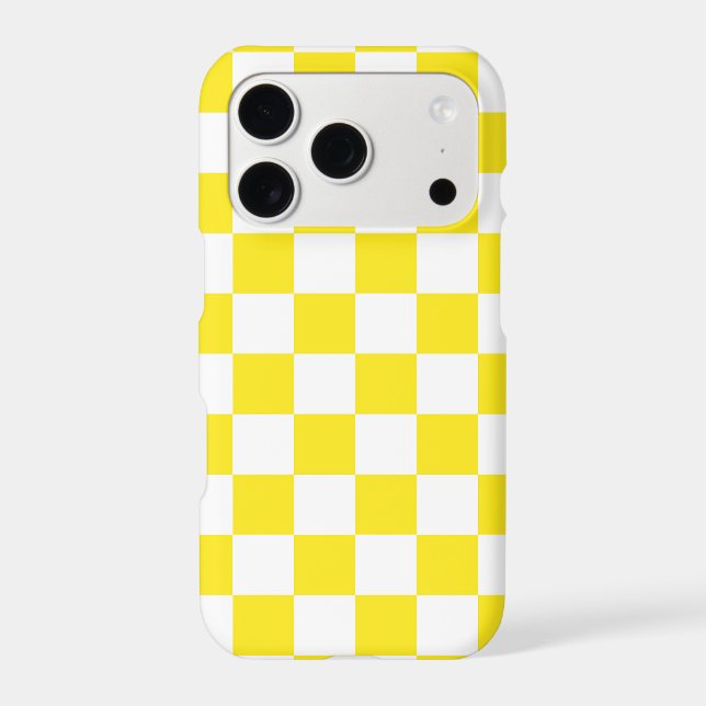 Yellow and White Chequerboard Pattern  (Back)
