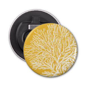 Yellow and White Coral Bottle Opener
