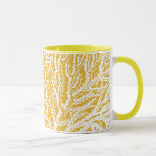 Yellow and White Coral Mug