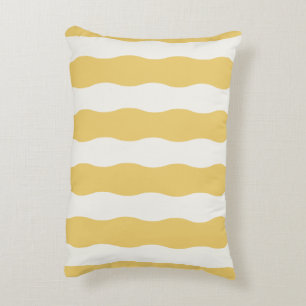 Yellow and white Cozy Decorative Cushion