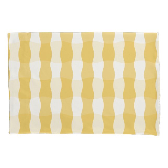 Yellow and White Cozy Pillowcase (Front)