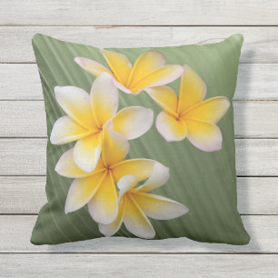 Yellow and White Cushion