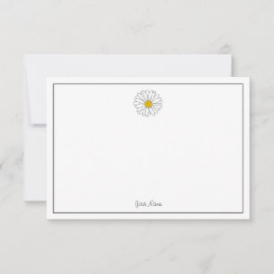 Yellow and White Daisy Card