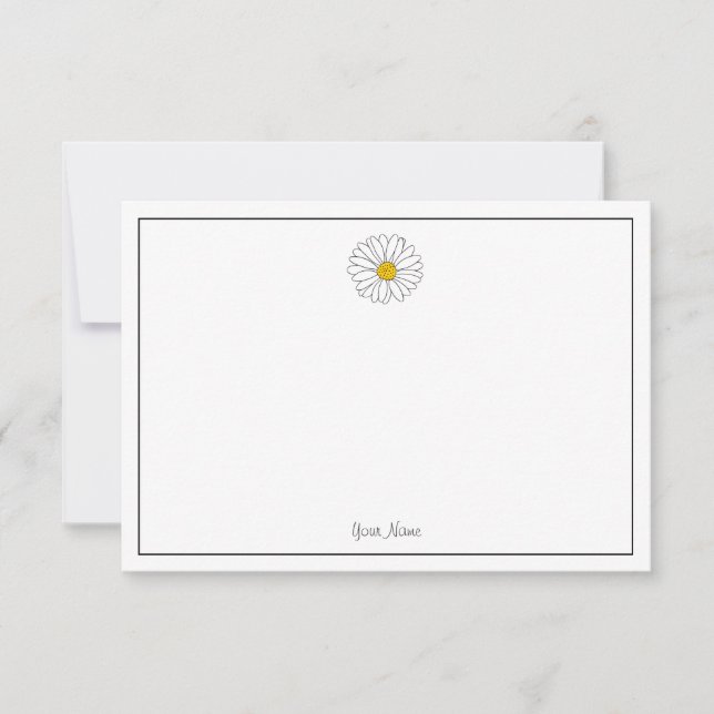 Yellow and White Daisy Card (Front)
