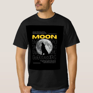 YELLOW AND WHITE DARK MOON T SHIRT