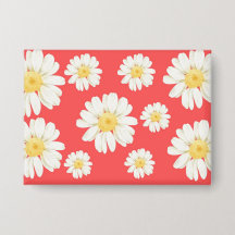 Yellow And White Flowers Rectangle, 3.5" x 2.5"