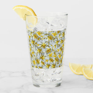 Yellow And White Frangipani Cluster, Glass