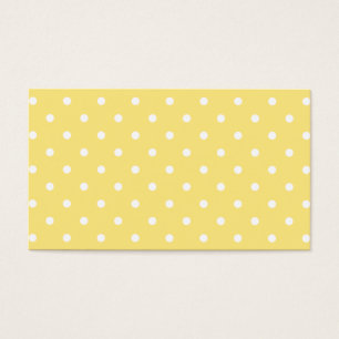 Yellow and White Polka Dots Pattern.