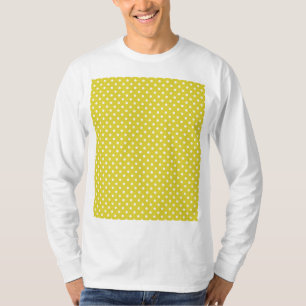 Yellow and White Polkadot T-Shirt