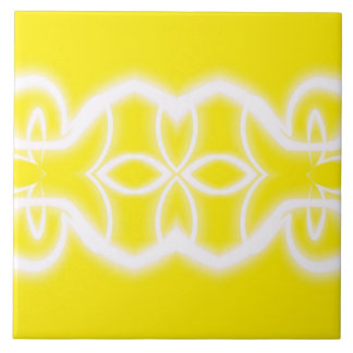 yellow and white sunshine on tile