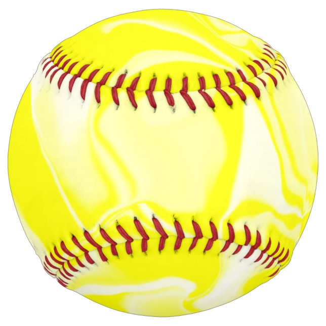 Yellow and White Waves Softball (Front)