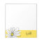 Yellow and White Whimsical Daisy with Custom Text
