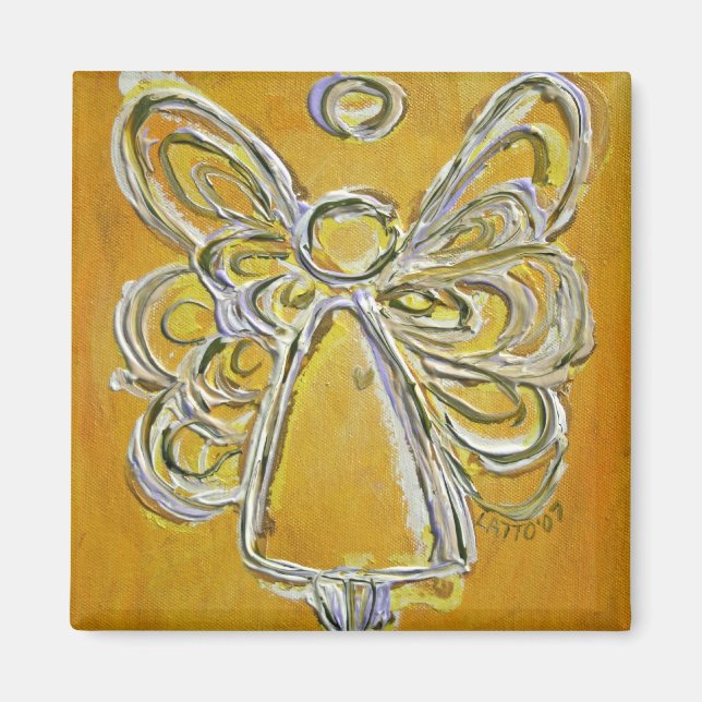 Yellow Angel Art Magnet (Front)