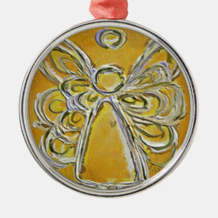 Yellow Angel Art Painting Ornament
