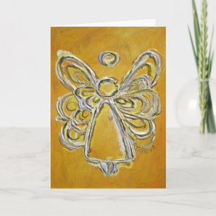 Yellow Angel Greeting Card or Note Cards