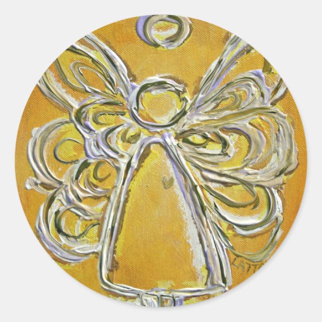 Yellow Angel Sticker (Front)