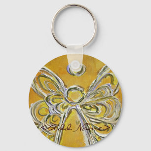 Yellow Angel Wings Keychain