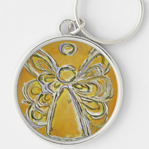 Yellow Angel Wings Keychain