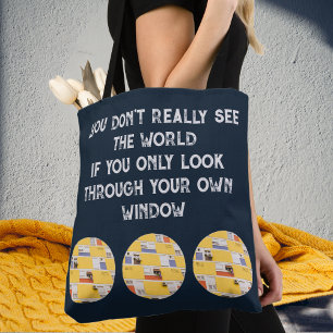 Yellow apartment tote bag