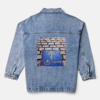 Yellow arrow denim jacket