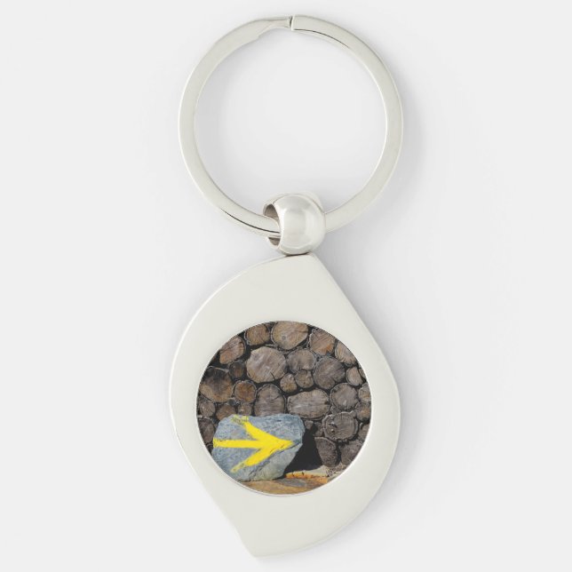 Yellow arrow key ring (Front)