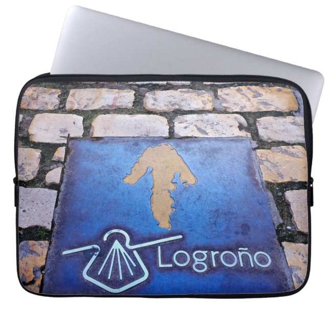 Yellow arrow laptop sleeve (Front)