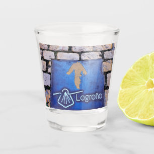 Yellow arrow shot glass