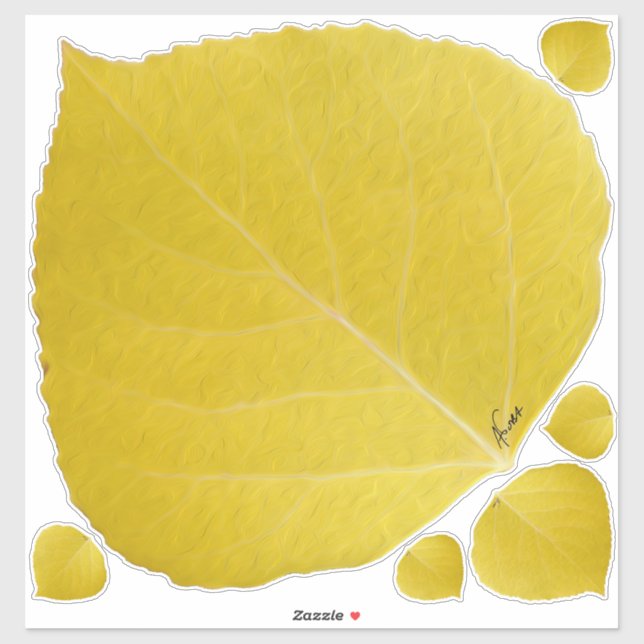 Yellow Aspen Leaf #5 (Sheet)
