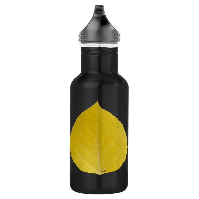 Yellow Aspen Leaf #5 532 Ml Water Bottle (Right)