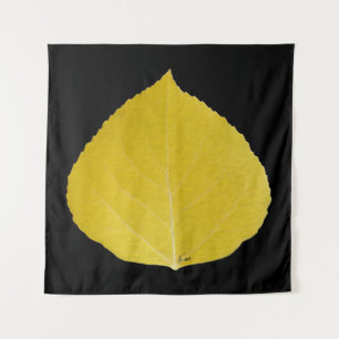 Yellow Aspen Leaf #5 Tapestry