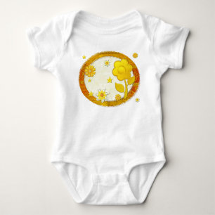 Yellow at Play Jewelled Baby Bodysuit