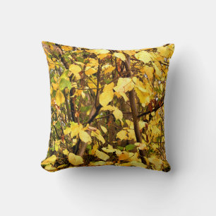 YELLOW AUTUMN LEAVES CUSHION