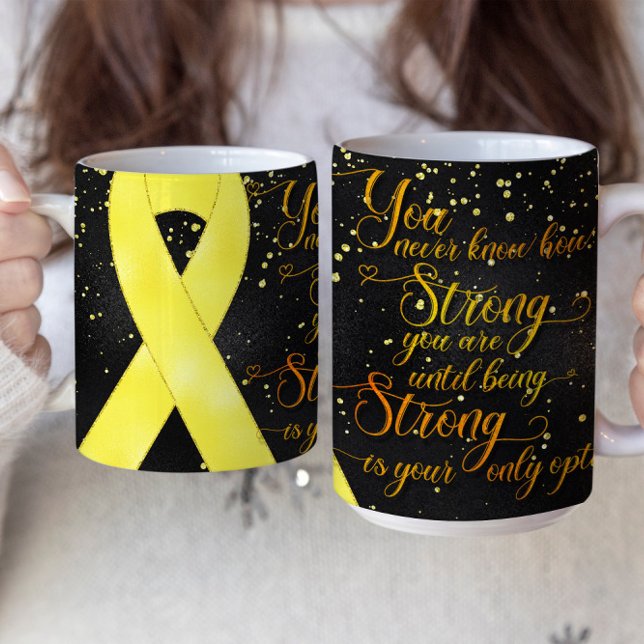 Yellow Awareness Ribbon Mug Design (Creator Uploaded)