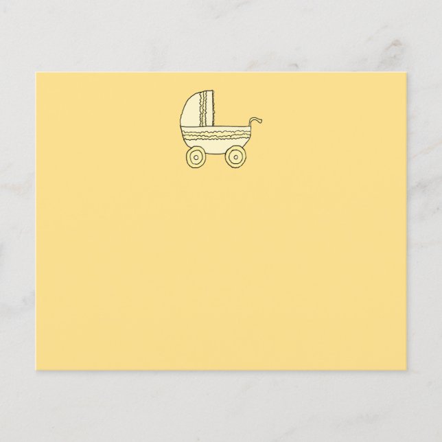 Yellow Baby Pram. (Front)