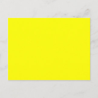 Yellow Background Blank Template Postcard