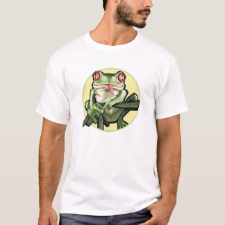 Yellow Background Tree Frog T-Shirt