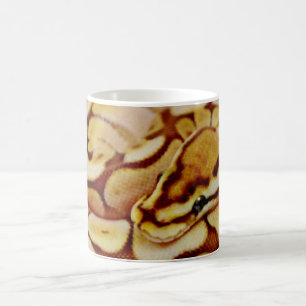 Yellow Ball Python Really Close Up Coffee Mug