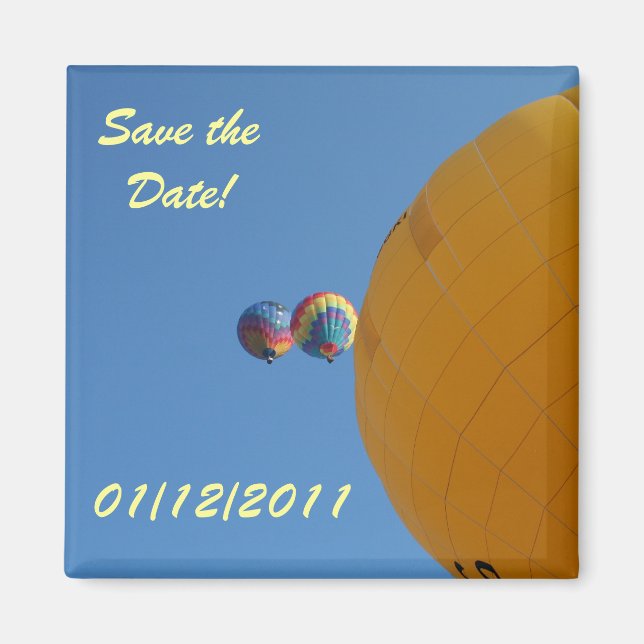 Yellow Balloon Soaring! Magnet (Front)