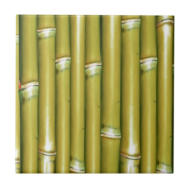 Yellow Bamboo Ceramic Tile (Front)